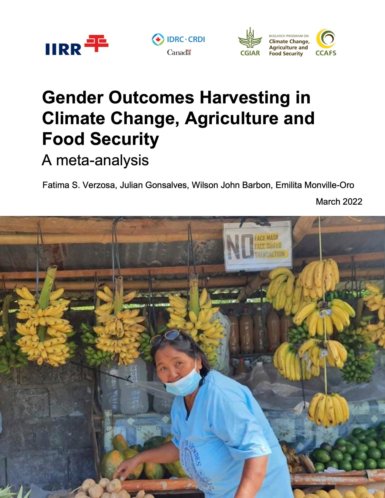 032022 - GENDER OUTCOMES HARVESTING IN CLIMATE CHANGE, AGRICULTURE AND FOOD SECURITY_ A META- ANALYSIS