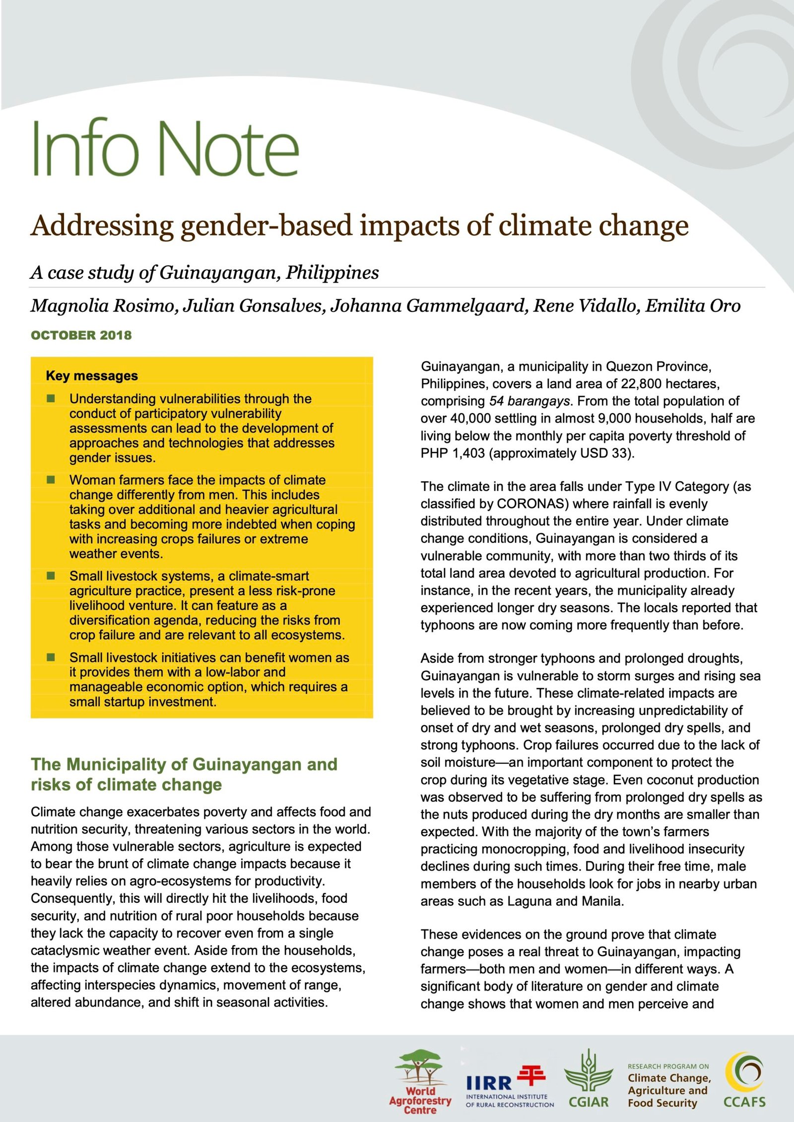 Date_ 2018-12-06 - ADDRESSING GENDER-BASED IMPACTS OF CLIMATE CHANGE_ A CASE STUDY OF GUINAYANGAN, PHILIPPINES (1)