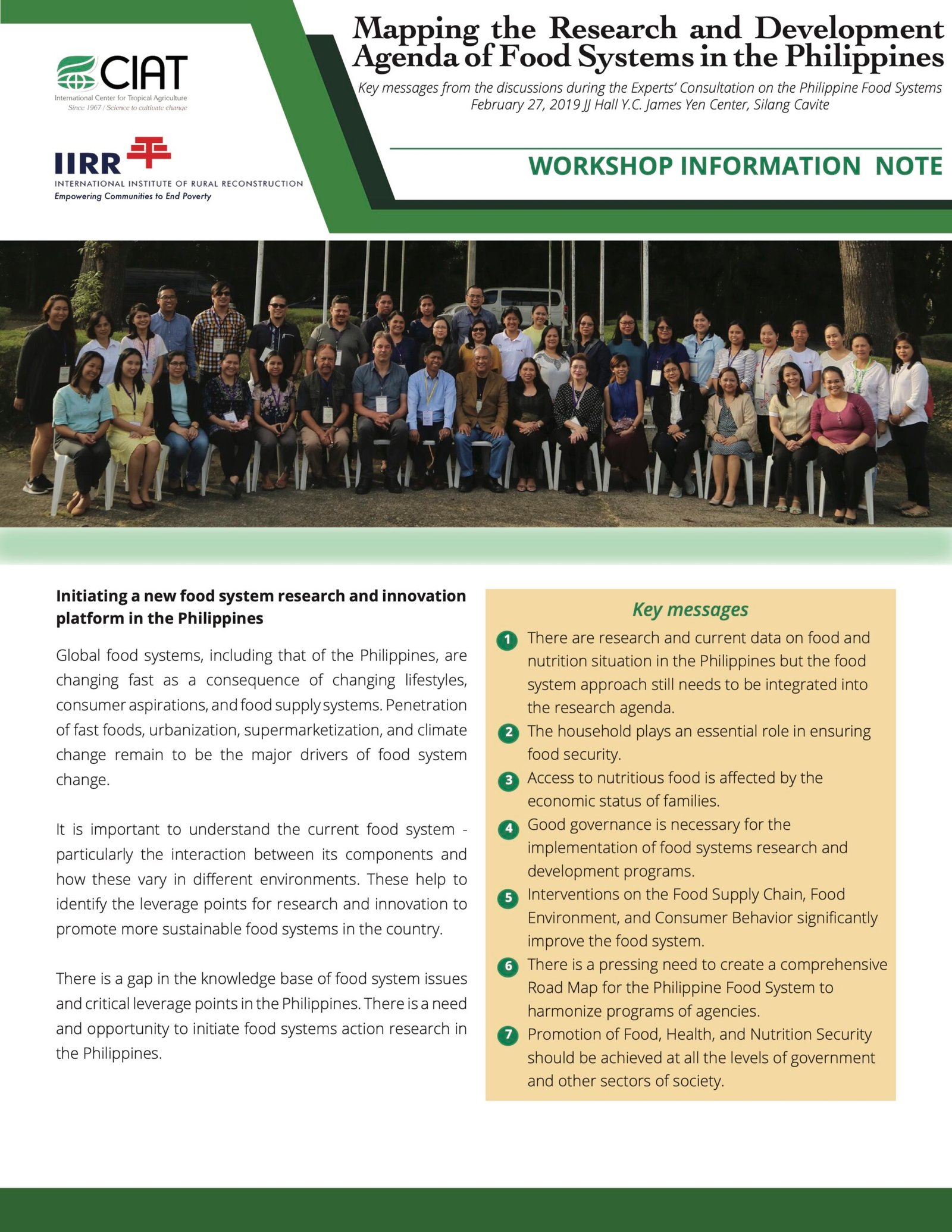 Date_ 2019-09-26 - MAPPING THE RESEARCH AND DEVELOPMENT AGENDA OF FOOD SYSTEMS IN THE PHILIPPINES