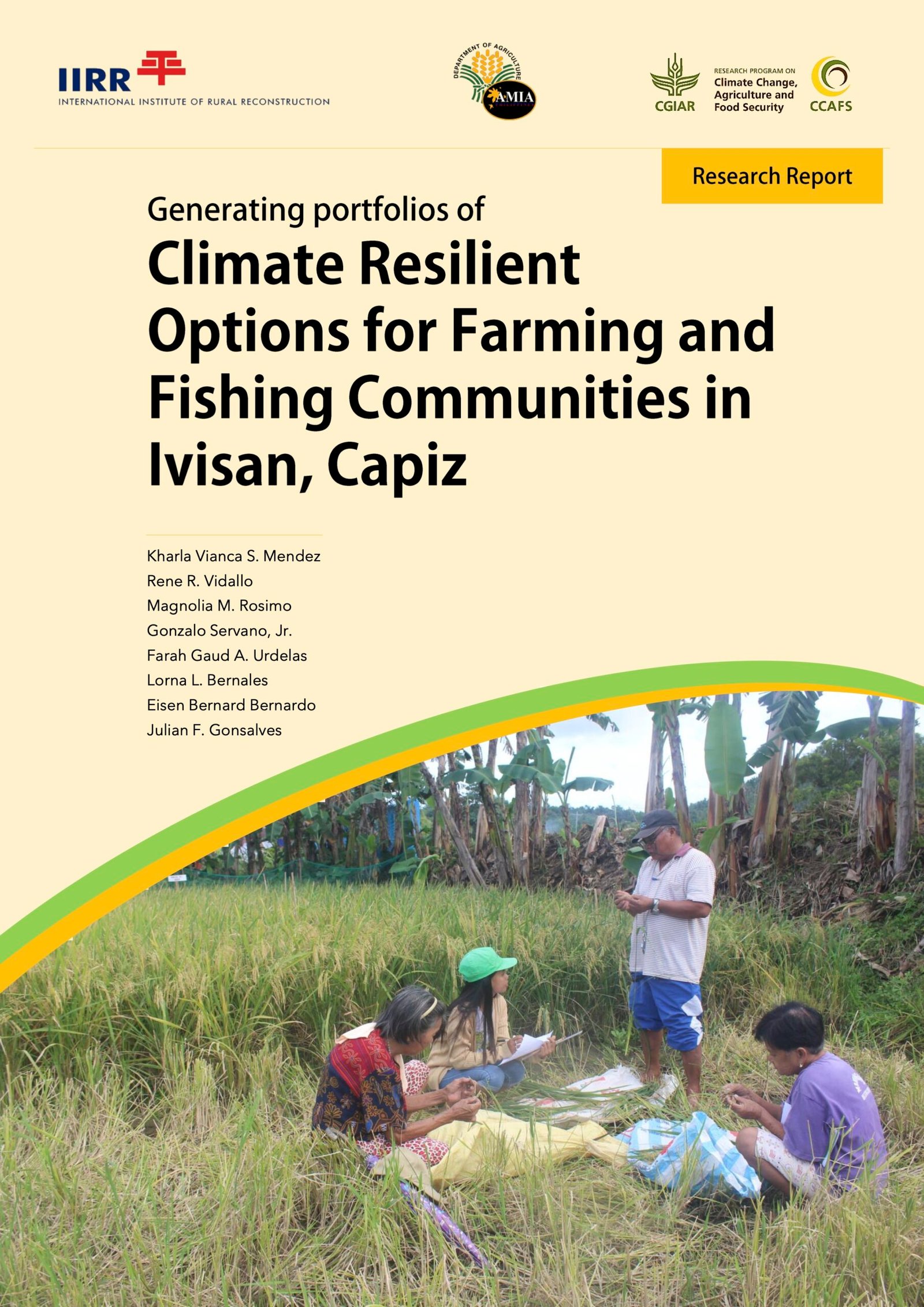 Date_2021-08 - PORTFOLIO OF CLIMATE RESILIENT OPTIONS FOR FARMING AND FISHING COMMUNITIES IN IVISAN, CAPIZ